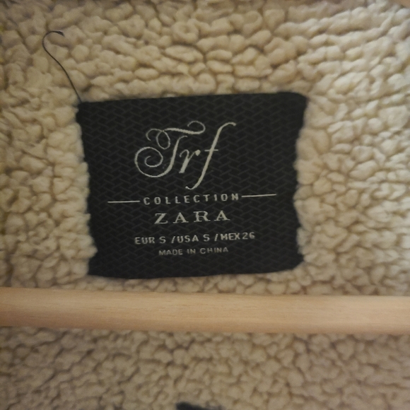 Zara Suede Sherpa-lined jacket - Picture 2 of 8